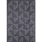 Yezd Gri Makinada Yıkanabilir Kaymaz Taban Dijital Makine Baskı Salon Halı-I-Haln-HLN1831-300x400