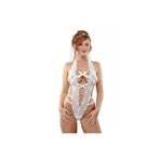 yezram BEYAZ DANTELLİ FANTEZİ SEKSİ DUAKLI GELİN KOSTÜMÜ İÇ GİYİM Beyaz XL