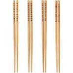 YF Tekstil Ambalaj Barbun Trebent Yıkanabilir Bambu Chopstick Çin Yemek Çubuğu - 0,5 L