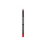 YF Tekstil Ambalaj Cosmetics Silk Lipliner Suya Dayanıklı Ipeksi Dudak Kalemi - 08 Scarlet Red - Siyah