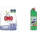 YF Tekstil Ambalaj Fresh 5,5 Kg(1) Domestos Yoğun Kıvamlı Çamaşır Suyu Maksimum Hijyen Dağ Esintisi, 750 Ml(2) - 0,25 gr