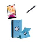 YF Tekstil Ambalaj Galaxy Tab A7 Lite 8.7" T220 T225 T227 ile Uyumlu Kılıf Dönen Tablet Kilifi Ekran Koruyucu+Kalem Mavi - Option-1