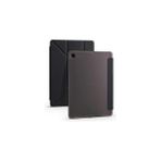 YF Tekstil Ambalaj Galaxy Tab S6 Lite P610 P620 ile Uyumlu Kalem Bölmeli Pu Deri Arkası Yumuşak Silikon Kılıf, Siyah - Option-1 - 001-Renkli