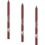 YF Tekstil Ambalaj Suya Dayanıklı Uzun Süre Kalıcı Yumuşak Dudak Kalemi - Staying Power Lip Pencil 54 Spicy Terracotta (3 Paketi) - Siyah
