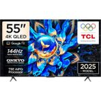 YF Tekstil Ambalaj Tcl 55 Inç Akıllı Tv 55T8C 4K QLED Renkli Quantum Crystal HDR10+ Oyun Tv, 144Hz Doğal Yenileme Hızı, Onkyo 2.1 Hi-Fi Ses Sistemi, Dolby Atmos, Dts Virtual X, Memc, Game (2025 Modeli) - Option-1