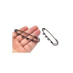 yfhobi 1 Adet - 8 Cm 3 Halkalı Iskoç Iğnesi, Antik Sarı Renk, Çengelli Iğne