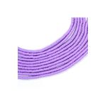 yfhobi 1 Dizi (40 Cm) - 4 Mm Fimo Boncuk, Eflatun Renk Polimer Fimo Boncuk Dizisi, Hamur Boncuk