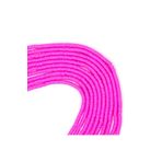 yfhobi 1 Dizi (40 Cm) - 4 Mm Fimo Boncuk, Koyu Pembe Renk Polimer Fimo Boncuk Dizisi, Hamur Boncuk