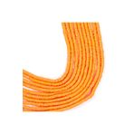 yfhobi 1 Dizi (40 Cm) - 4 Mm Fimo Boncuk, Nar Çiçeği Renk Polimer Fimo Boncuk Dizisi, Hamur Boncuk