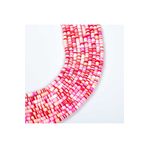 yfhobi 1 Dizi (40 Cm) - 6 Mm Fimo Boncuk, Pembe Tonları Renk Polimer Kil Fimo Boncuk Dizisi, Hamur Boncuk