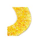 yfhobi 1 Dizi (40 Cm) - 6 Mm Fimo Boncuk, Sarı Tonları Renk Polimer Kil Fimo Boncuk Dizisi, Hamur Boncuk