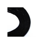 yfhobi 1 Dizi (40 Cm) - 6 Mm Fimo Boncuk, Siyah Renk Polimer Kil Fimo Boncuk Dizisi, Hamur Boncuk