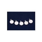 yfhobi 10 Adet - 10 Mm Yuvarlak Kulplu Pul, Takı Malzemesi, Metal Pul, Nikel Kaplama, Pirinç #1602n