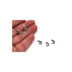 yfhobi 12 Adet - 7x14 Mm Vav Desenli, Metal Uç, Takı Malzemesi, Boyalı Gümüş Kaplama, Z65