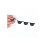 yfhobi 2 Adet - 16x27 Mm Zamak Döküm Metal Uç, Takı Malzemesi, Boyalı Gümüş Kaplama