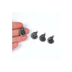 yfhobi 2 Adet 22 Mm Midye Kabuğu Desenli Metal Uç, Takı Malzemesi