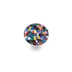 yfhobi 5 Gram - 8 Mm Tuğra Desenli Renkli Metal Pul, Takı Malzemesi, Pirinç Pul, (23-25 Adet Civarı)