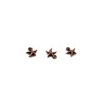 yfhobi 6 Adet - 14x15 Mm Yıldız Desenli, Metal Uç, Takı Malzemesi, Bakır Oksit Kaplama, Z72