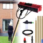 YFSMBD Sabunluklu Pencere Temizleme Fırçası, 12,7 Metre Genişletilebilir, Su Beslemeli Pencere Temizleme Direği, Güneş Panelleri için Temizleyici, Kış Bahçesi Çatısı için Temizlik Ekipmanları