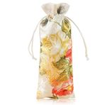 YFZYT 10 Adet Ipek Hediye Çantaları Çin Tarzı Hediye Çantası Takı Çanta Küçük Renkli İpli Çanta Pratik Mükemmel Takı Hediyeler - 21x7.5 cm, Kuşlar ve Çiçekler