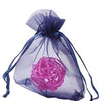 YFZYT 100 adet beyaz organze hediye çantası, hediye, şeker, takı, çikolata, ziyafet, düğün partisi, 20 x 30 cm, mavi
