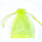YFZYT 100 adet şeffaf organze torba dekorasyon ve düğün hediyeleri için takı şeker hediyesi, 13 x 18 cm, meyve yeşili