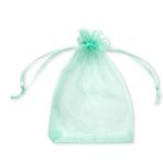 YFZYT 100 adet şeffaf organze torba dekorasyon ve düğün hediyeleri için takı şeker hediyesi, 20 x 30 cm, su yeşili