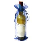 YFZYT 14 x 37 cm Renkli Organze Çanta Şarap Takı Torbası Şeker Çantası, Zarif Ambalaj Çantası Parti Düğün Hediyelik Saklama Gıda Küçük Ürün Aksesuarı 50 Adet, Lacivert