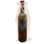 YFZYT 50 adet 14x37cm Organze şarap çanta takı çanta şeker çanta cep ambalaj ambalaj dekorasyon şarap şişeleri iyilik hediye parti düğün - bej