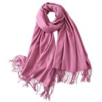 YFZYT Şal Bayan Kış Fular Sciarpa Donna Kaşmir Pashmina Kaşmir Kaşmir Kaşmir Şal Kadın Sıcak Yumuşak Kış Şalı Eşarp Kadın Şalı Modaya Uygun Pelerin, Mor Pembe #1, 205*70 cm