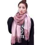 YFZYT Şal Bayan Kış Fular Sciarpa Donna Kaşmir Pashmina Kaşmir Kaşmir Kaşmir Şal Kadın Sıcak Yumuşak Kış Şalı Eşarp Kadın Şalı Modaya Uygun Pelerin, Mor Pembe #3, 200*70 cm