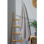 Yg Home Pamuk 100x180cm Jakarlı Peştamal Plaj Havlusu - Oretta (Kahve)