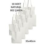 YGHome Natural Ham Bez Çanta 32x37cm 10 Adet Market Ve Taşıma Çantası PUNCH İÇİN UYGUN DEĞİLDİR