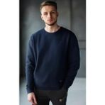 YGZ Giyim Unisex Beyaz Bisiklet Yaka Oversize Şardonlu Basic Sweatshirt - 1 - Lacivert