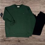 YGZ Giyim Unisex Bisiklet Yaka Oversize Şardonlu Basic Sweatshirt - 2XL - 1 - Yeşil