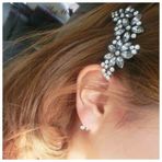 Yheakne Boho Kristal Saç Tokası Kalem Gümüş Cz Suni Elmas Saç Tokası Barrette Vintage Saç Tokası İğneler Dekoratif Bobby Pin Parlak Cz Saç Tokası Kristal Gelin Saç Aksesuarları Kadınlar ve Kızlar için