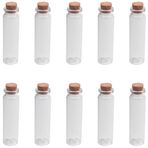 Yheonver 10 adet 20 ml mini cam şişe, mantar, ev dekorasyonu
