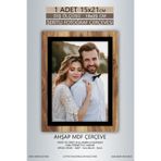 yhfoto 1 Adet 15x21 Çerçeve Ahşap-Siyah Şeritli Çerçeve Mdf Çerçeve Pvc'li Fotoğraf Kahverengi-Çok Renkli 150 x 210