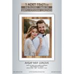 yhfoto 1 Adet 15x21 Çerçeve Beyaz Ahşap Şeritli Çerçeve Mdf Çerçeve Pvc'li Fotoğraf Çok Renkli 150 x 210