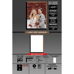 yhfoto 1 Adet 15x21 Çerçeve - İnce Çıtalı A5 Çerçeve - 2 Renk Ahşap Siyah - 6mm Fotoğraf Çerçevesi
