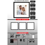 yhfoto 3 Adet 30x30 Çerçeve - İnce Çıtalı Çerçeve - Siyah Çerçeve - Kare Çerçeve - Fotoğraf Çerçevesi