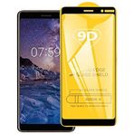 YHMC AYHC AYDD 9D Nokia 3.1 Plus için Tam Tutkallı Tam Ekran Temperli Cam Film