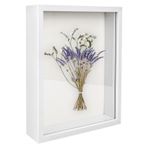YHNDECO 3D resim çerçevesi, 27 x 22 cm, derin ahşap obje çerçevesi, 3D doldurmak için, resim çerçevesi, akrilik plakalı derin kutu, duvar halısı veya masaüstü için, aile hatırası hediyeleri