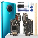 YHX-OU Xiaomi Poco F2 Pro M2004J11G Dock Connector Port Charger için 6,67 inç Şarj Yuvası Şarj Portu Mikrofon Audio Jack Flex Kablo + Kurulum Aleti