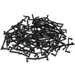 YHXiXi 100 ADET M şeklinde Pegboard Kanca Plastik Sabitleme Tokası Plastik Pegboard Kanca Kilitler Pegboard Sergi Kanca Düzenleyici Mandal Panosu Kanca Klips