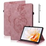 YiChZhe Samsung Galaxy Tab A 10.1 2019 T510/T515 için kılıf, poliüretan deri koruyucu kılıf, Stylus kalem ve stant fonksiyonlu , cüzdan kılıf tablet kılıfı, Galaxy Tab A sm-t510 ile uyumlu, pembe
