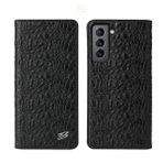 Yidai-Silu Galaxy S23 En İyi Cüzdan Kılıfı 【Timsah Desenli, Dayanak, Mıknatıslı】 Gerçek Deri Kılıf Kart Tutucu Kitap Çantası Darbeye Dayanıklı TPU Katlanır Kapak Samsung Galaxy S23 6,1 inç için - Siyah