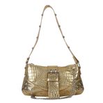 YIGEBAG Fashion Shopping Bag Gotik Hobo Bag Cool Style Trendy Girls El Çantası Y2K Perçin Zinciri Seyahat Tatil Günlük, Altın