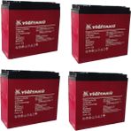 Yiğit 12V 24AMPER (24AH) Jel Akü 4'lü Paket 2026 Üretim Yüksek Performanslı Güç Kaynağı 169X179X78 mm