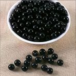Yiğit Aksesuar 10 Mm 50 Polyester Siyah İnci Boncuk Kolye Bileklik Takı Yapım Malzemeleri